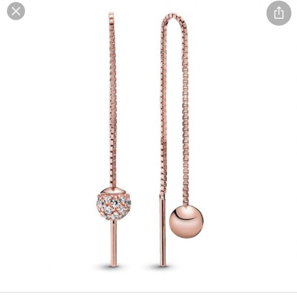 Pandora earrings - rose gold - new!!!